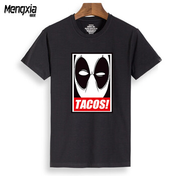 萌俠（mengxia） 短袖 男士T恤 黑色TACOS 