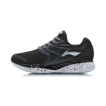 李寧（LI-NING）跑步鞋ARHM019-6新基礎黑/基礎白 