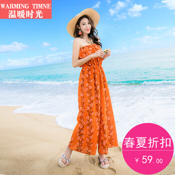 Warming Timne 中腰 連衣褲 女 長褲 休閑褲