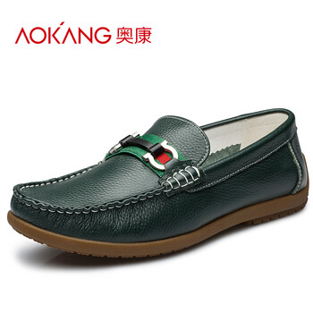 奧康（Aokang）男士墨綠色143013075 