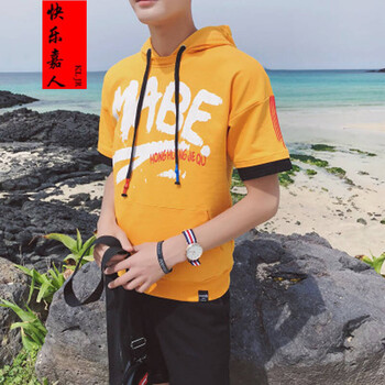快樂嘉人 長袖 男士T恤 W18605黃色 XL，L，XXXL，XXL，M