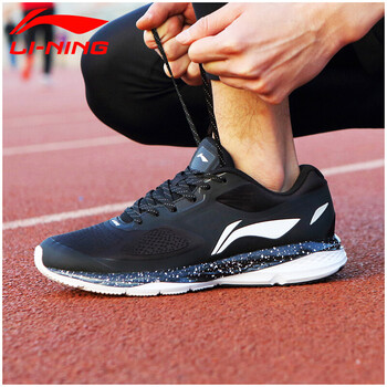 李寧（LI-NING）跑步鞋白/黑-2 41