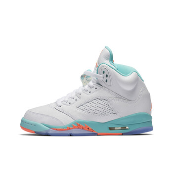 耐克（NIKE）籃球鞋白橙湖水藍440892-100 