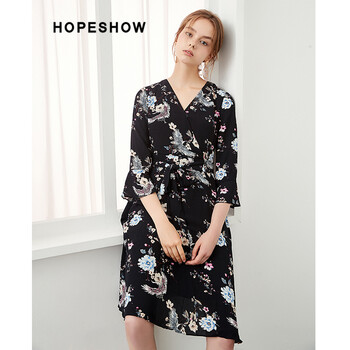 紅袖（hopeshow） 碎花 印花 連衣裙