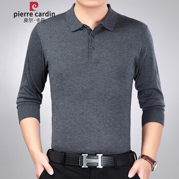 皮爾卡丹（pierrecardin） 長(zhǎng)袖 男士T恤 9817灰色 