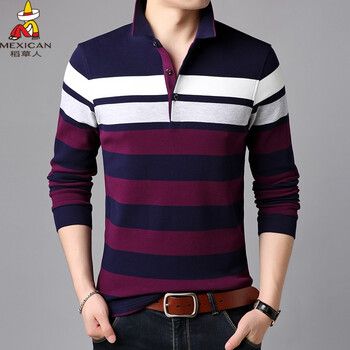 稻草人（mexican） 長(zhǎng)袖 男士T恤 玫紅色DQLM5802 XL，L，XXXL，XXL，M