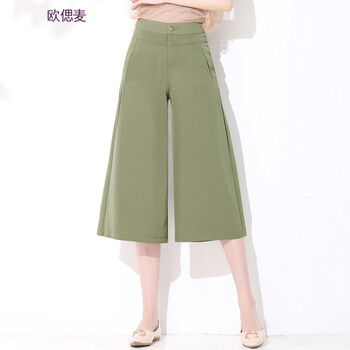 寬松針織闊腿褲，讓你成為女神范