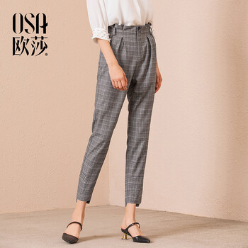 OSA  直筒褲 女 長褲 休閑褲