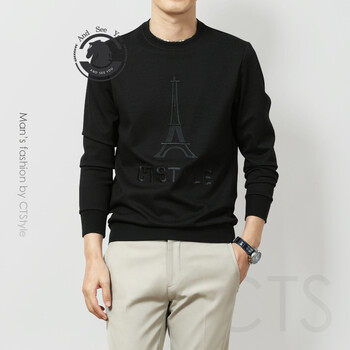 ANDSEEYOU 長袖 男士T恤 黑色 XL，L，加大，XXL，M，XXXL