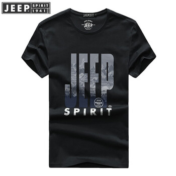 Jeep 短袖 男士T恤 黑色(4070款) 