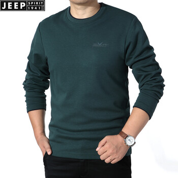 Jeep 長(zhǎng)袖 男士T恤 TS0001綠色 