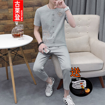 古萊登（GODLIKE） 短袖 男士T恤 802深灰色 XL，L，XXL，加大，M，XXXL