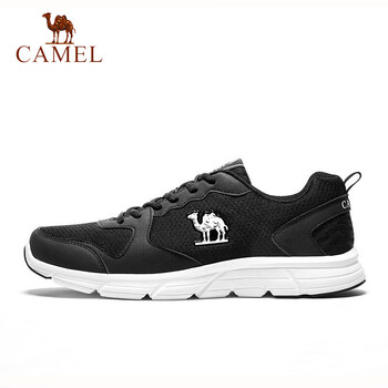 駱駝（CAMEL）跑步鞋 黑色網面 男款A712357085 