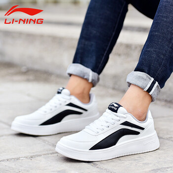 李寧（LI-NING）跑步鞋雪白/新基礎(chǔ)黑 42