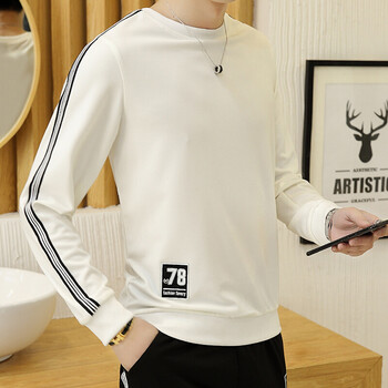 HM 長袖 男士T恤 白色 XL，L，M