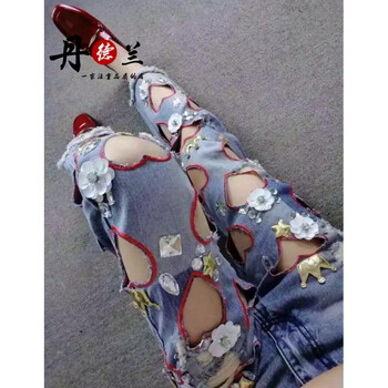丹德蘭（Dandelan） 高腰 直筒褲 女 九分褲 牛仔褲