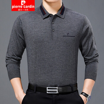 皮爾卡丹（pierre cardin） 長袖 男士T恤 1688灰色 