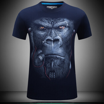 K L B ZHE 短袖 男士T恤 深藍色 S，XL，L，XXXL，加大，M，XXL