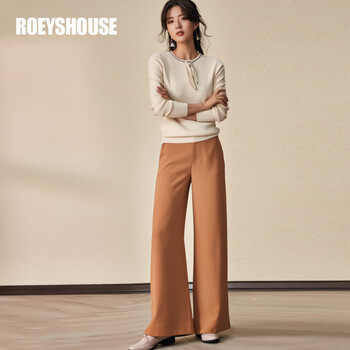 Roey s house 高腰  女 長褲 休閑褲