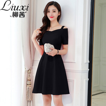 柳茜（Liuxi） 純色  連衣裙