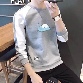 千哲琪（QIANZHEQI） 長(zhǎng)袖 男士T恤 灰色 XL，L，XXXL，M，XXL，加大