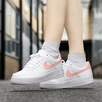 耐克（NIKE）板鞋純白櫻花粉勾AH0287-102 