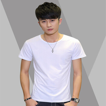 哈伊費舍 短袖 男士T恤 白色 圓領(lǐng) L