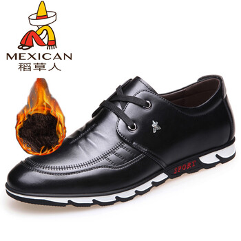稻草人（mexican）男士911加絨黑色 38
