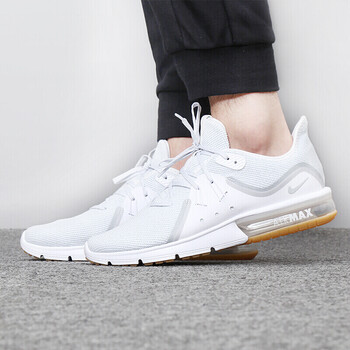 耐克(Nike)跑步鞋白色921694-101 AIR MAX氣墊緩震 