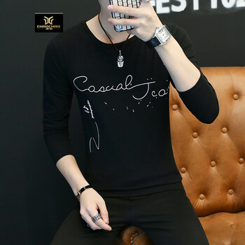 C2潮朝（C2 CHAO CHAO） 長袖 男士T恤 CT08黑色 XL，L，XXL，XXXL，M