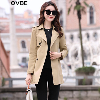 OVBE 翻領(lǐng) 長(zhǎng)袖 女 短外套 