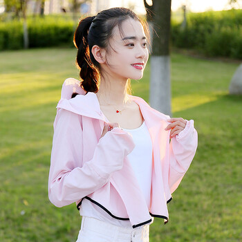 鑫爾俏（Xinerqiao） 半開領(lǐng) 長(zhǎng)袖 女 短外套 拼接，漸變