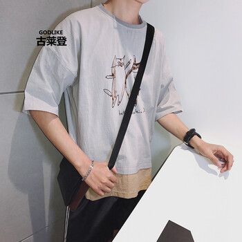 古萊登（GODLIKE） 短袖 男士T恤 T602杏色 S，XL，L，XXL，XXXL，M