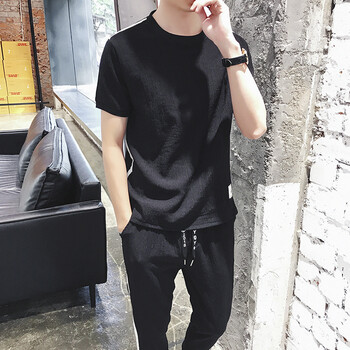DeskMate 短袖 男士T恤 黑色 