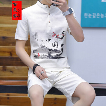 古萊登（GODLIKE） 短袖 男士T恤 中國夢白色 XL，L，XXL，M，XXXL