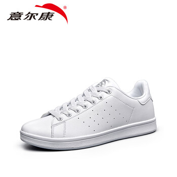 意爾康板鞋白/銀（男） 