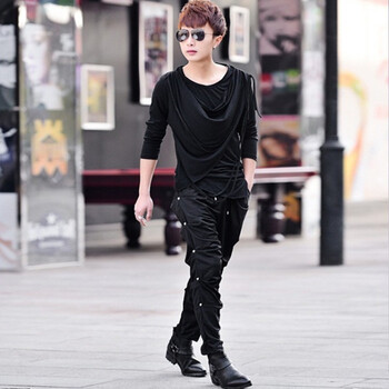潮嘻嘻（Chaoxixi） 長袖 男士T恤 套裝（上衣+褲子） XL，L，M，XXL