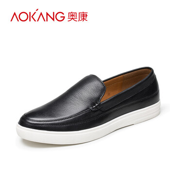 奧康（Aokang）男士黑色155218267偏大一碼 38