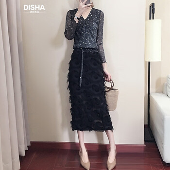 迪莎衣品（DISHAYIPIN）  亮絲 連衣裙