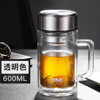 圓形雙層玻璃杯，喝出健康