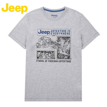 Jeep 短袖 男士T恤 灰色Y3 