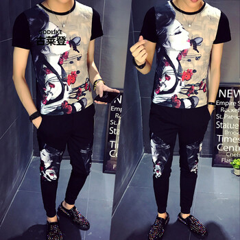 古萊登（GODLIKE） 短袖 男士T恤 W173卡其色C307-  XL，L，XXXL，M，XXL