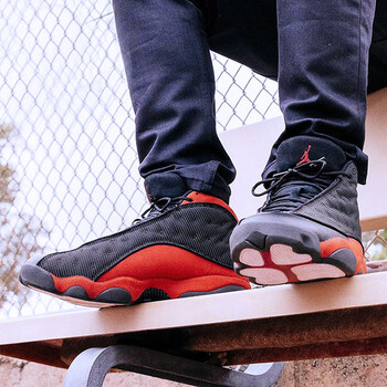 耐克（NIKE）籃球鞋 AJ13黑紅季后賽男414571-004 41