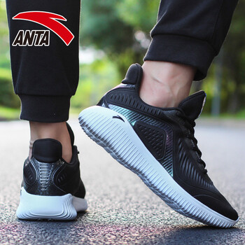 安踏（ANTA）跑步鞋黑/安踏白(加厚)74 