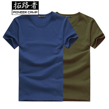 拓路者（Pioneer Camp） 短袖 男士T恤 藏青軍綠 XL，L，XXL，M，XXXL