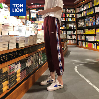 唐獅（TonLion）  直筒褲 女 九分褲 休閑褲