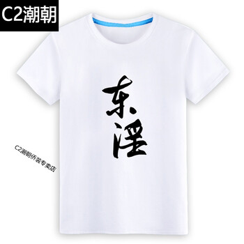 C2潮朝（CHAOCHAO） 短袖 男士T恤 白T東淫 