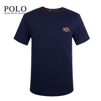 Royal Queen's Polo Team 短袖 男士T恤 0628 12藏青 