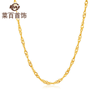菜百首飾黃金項鏈2g，5.1-10克