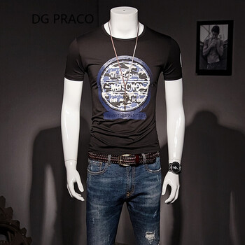 DG PRACO 短袖 男士T恤 黑色 XL，L，XXL，XXXL，M